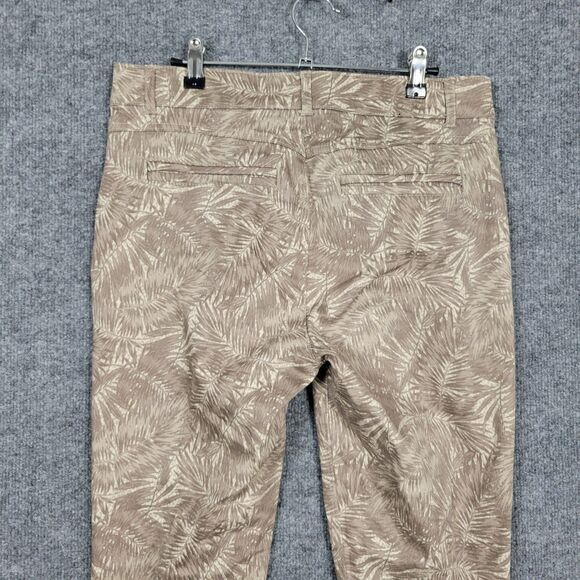 DEMOCRACY Tropical Palm Leaf AB TECHNOLOGY B1565SNX2 Skinny Pants SIZE 10 - Picture 5 of 11